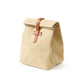 Waxed Cotton Leather Strap Insulated Lunch Bag
