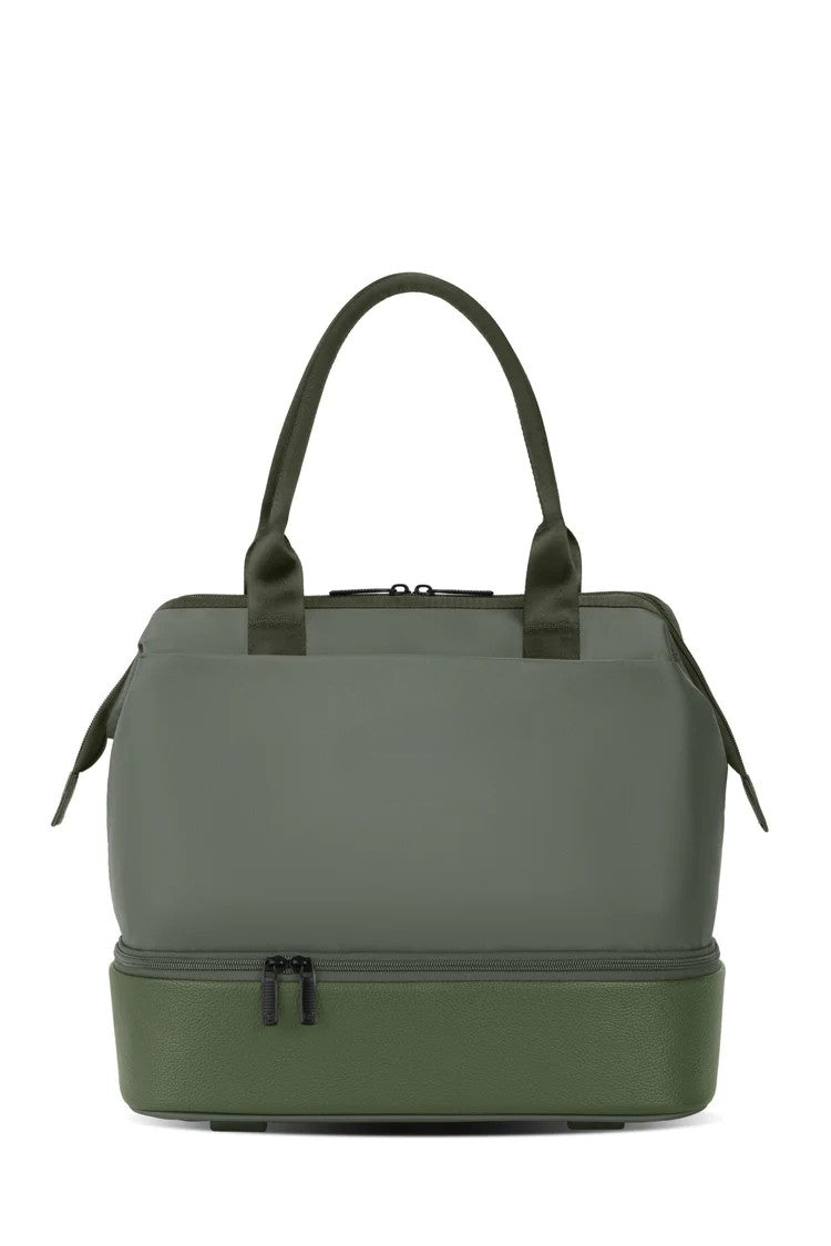 Two-Tone Dual Layer Insulated Lunch Tote Handbag