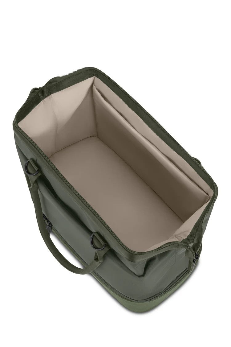 Two-Tone Dual Layer Insulated Lunch Tote Handbag