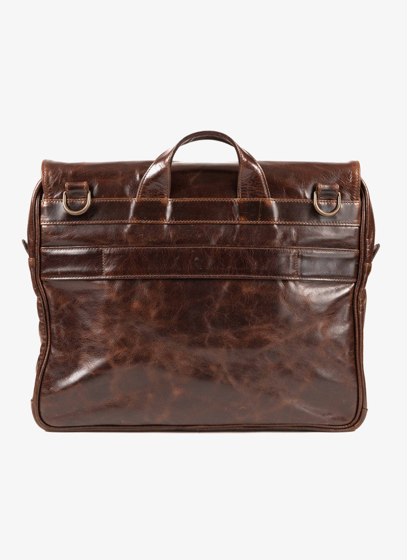 Vintage Flap Large Capacity Messenger Briefcase Bag