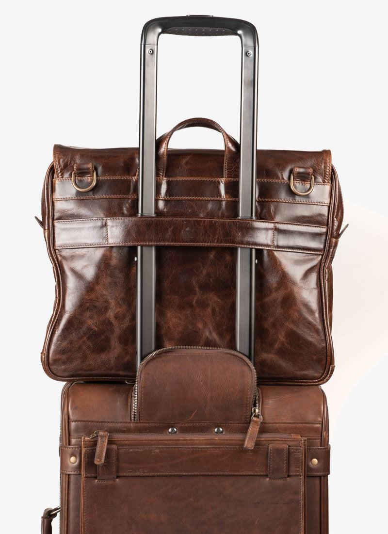 Vintage Flap Large Capacity Messenger Briefcase Bag