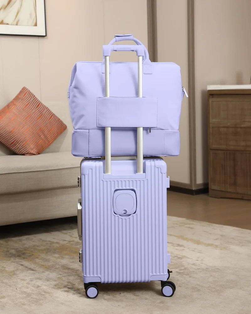 Dual Layer Water Resistant Underseat Weekender Travel Bag