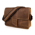 Vintage Flap Full Grain Leather Messenger Bag