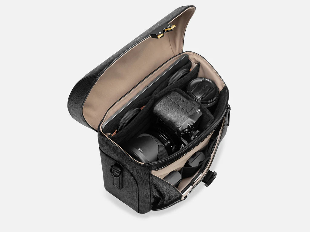 Adjustable Divider Flip Buckle Camera Messenger Crossbody Bag