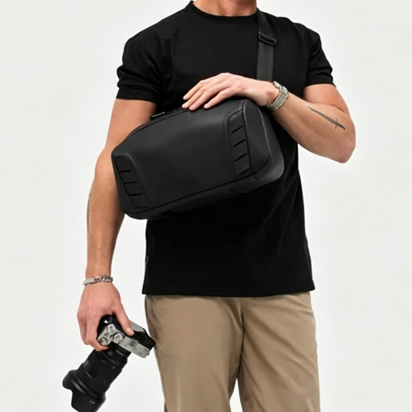 Water-Resistant Quick Access Camera Sling Bag