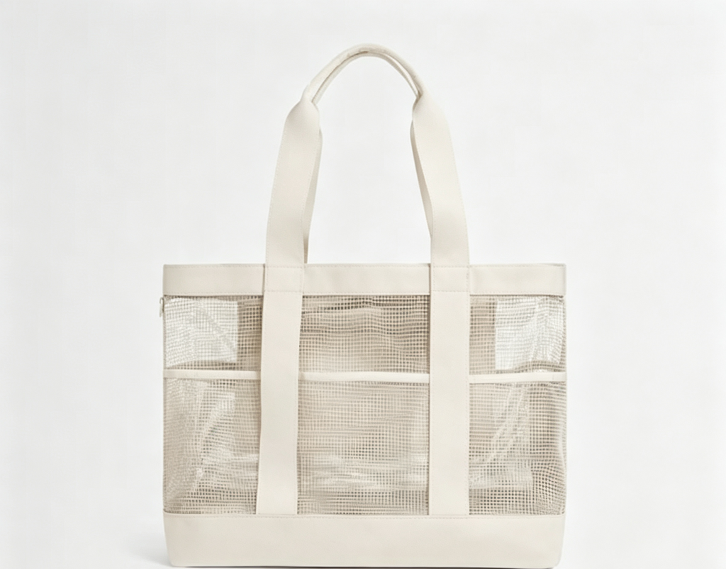40L Quick Dry Mesh Water Resistant Large Beach Tote Bag
