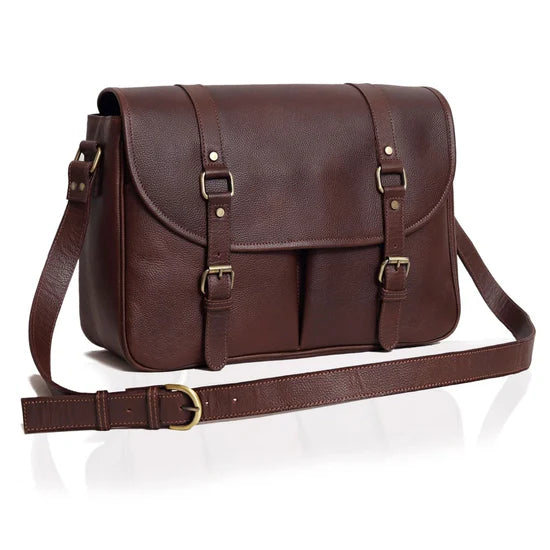 Double Buckle Laptop Storage Messenger Bag