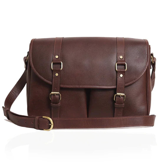 Double Buckle Laptop Storage Messenger Bag