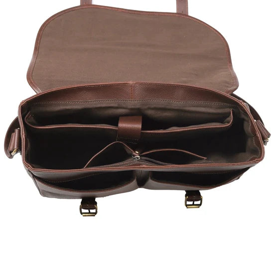 Double Buckle Laptop Storage Messenger Bag